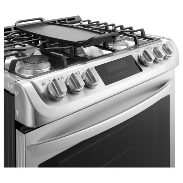 LG Appliances LSG4513ST 6.3 cu. ft. Gas Slidein Range with ProBake Convection™ and EasyClean